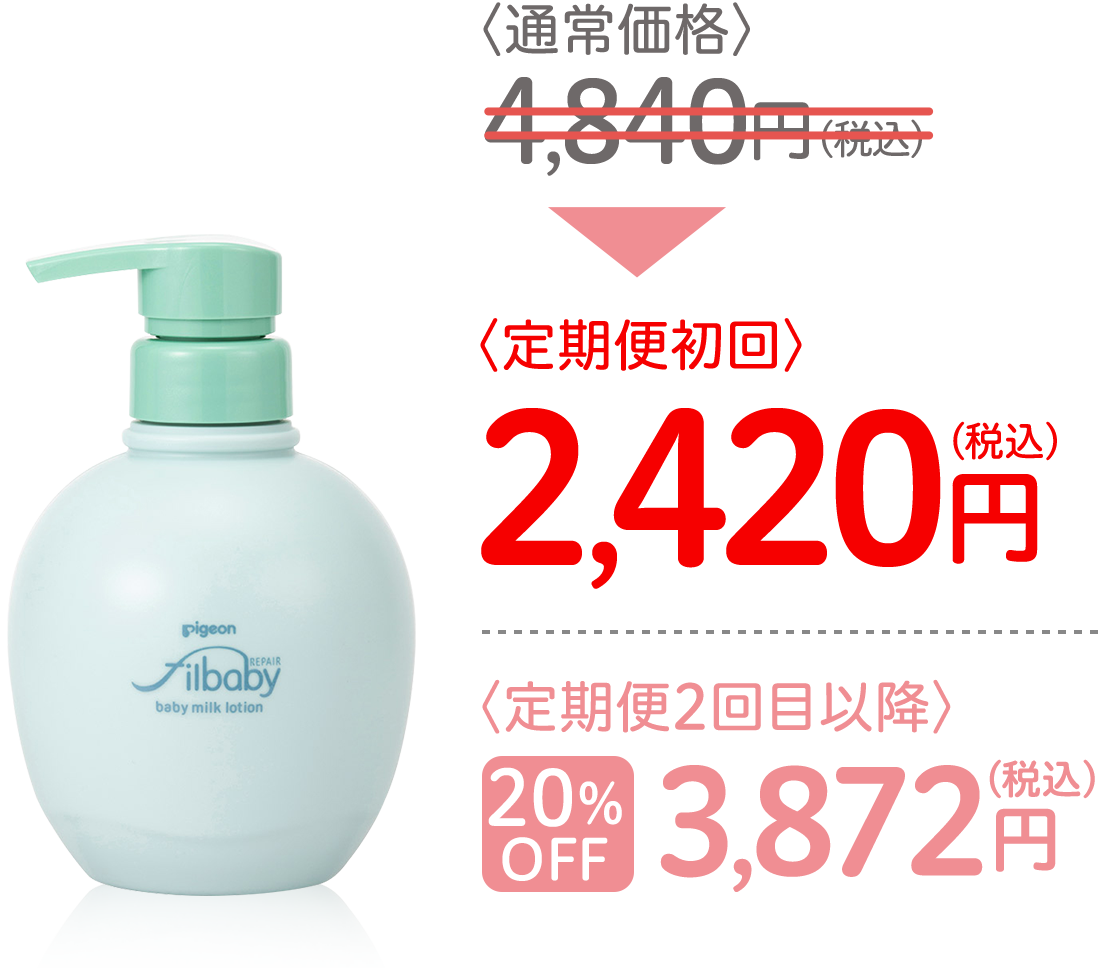フィルベビーリペア 高保湿ミルクローション 380g
