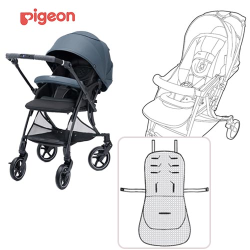 ⭐︎幌新品⭐︎ Pigeon ランフィ ランフィループ RB1P ピジョン ランフィループRB1P リバーシブルシート チャコールグレー