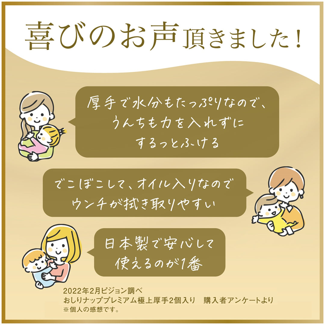 はじめてのおしりナップ プレミアム極上厚手 50枚入×2個入 – ピジョン