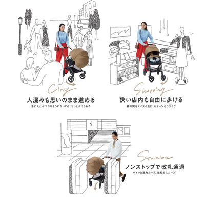 【数量限定】ランフィRB3 ノルディック レインカバーセット