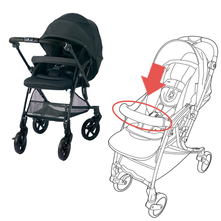 ランフィRB4L フロントガードカバー ブラック│ピジョン公式オンライン