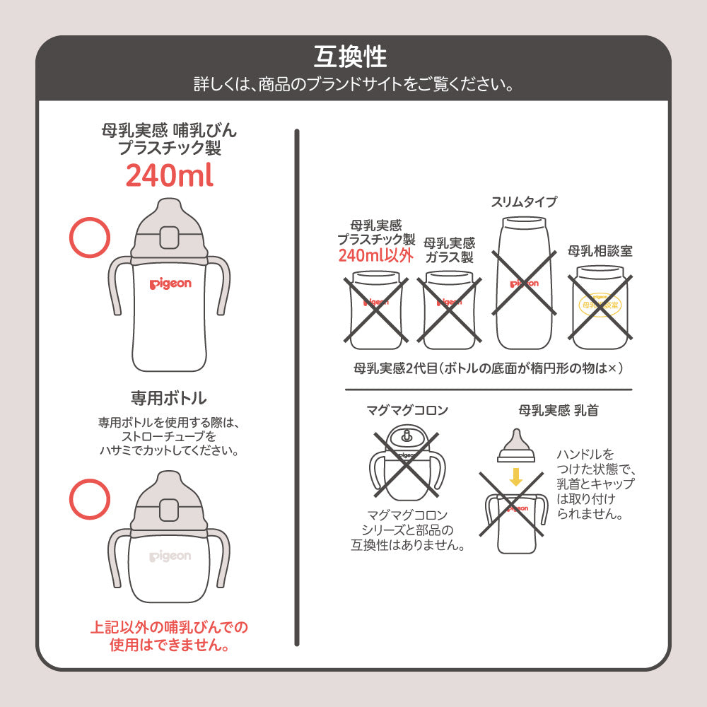 magmag成長実感 3種のコップ＆ストローセット ボトル付き│ピジョン
