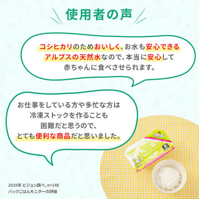 【6パック×8個】赤ちゃんのやわらかパックごはん　12ヵ月頃～