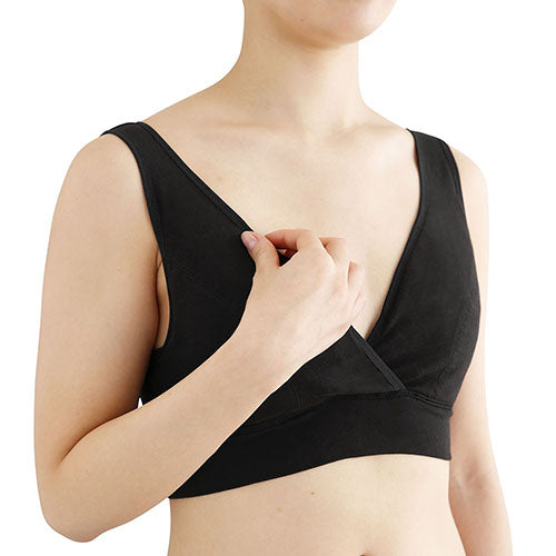母乳を吸収するコットン授乳ブラ　2枚セット