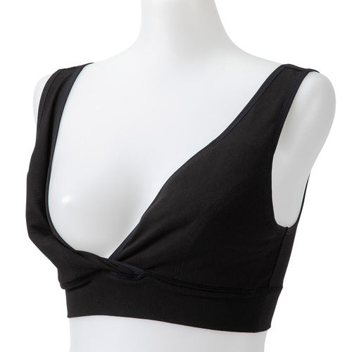 母乳を吸収するコットン授乳ブラ＆布製母乳パッド