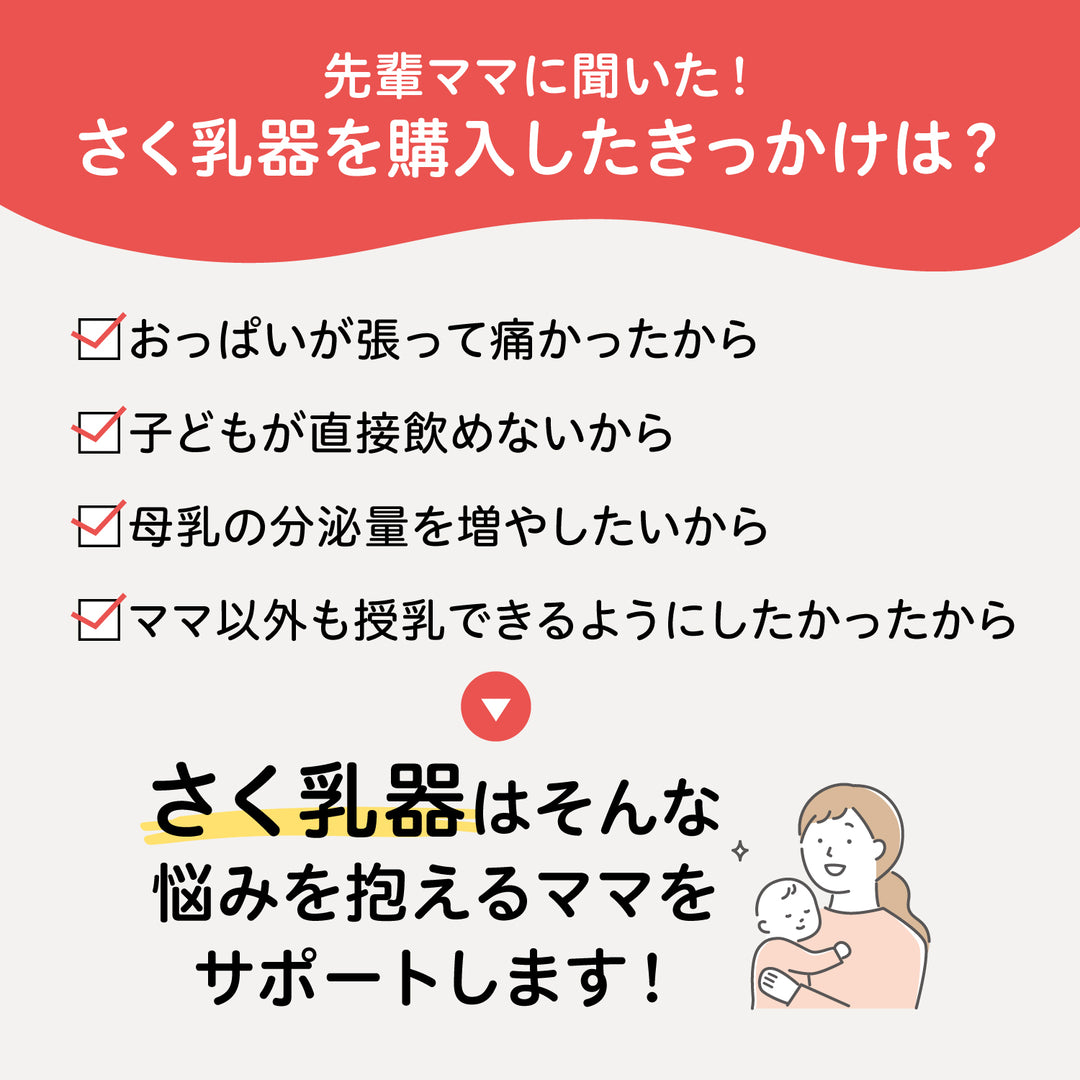デザインを選べる！はじめてさく乳セット（電動）│ピジョン公式 