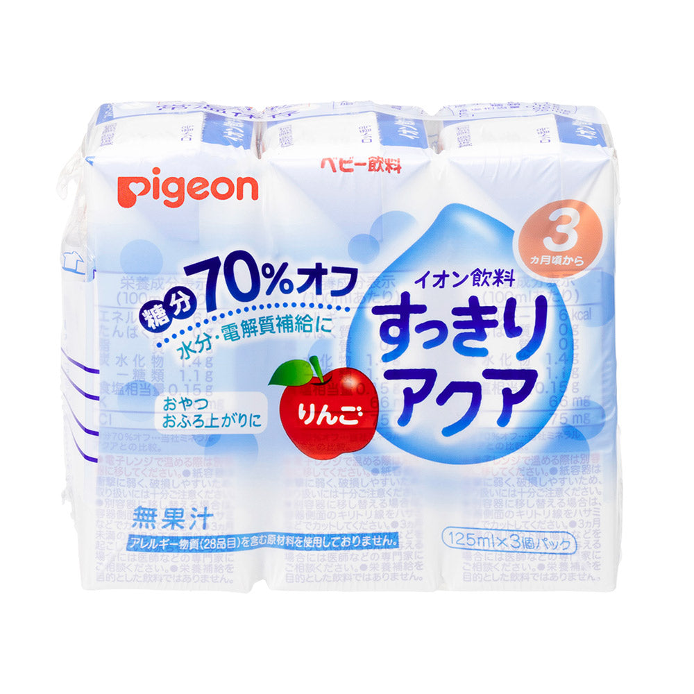セット割】【24本】すっきりアクア りんご 125ml│ピジョン公式