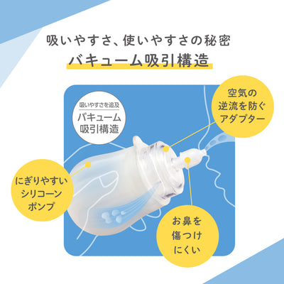 【9/27 10:00～10/15 09:59までポイント9%】手動鼻吸い器　シュポットポンプ+フィット鼻ノズル