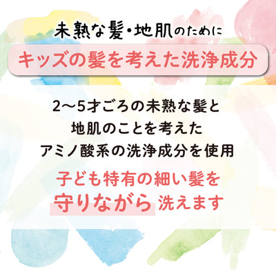 ぷちキッズ泡シャンプー＆コンディショナー（からまりするん）