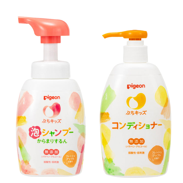 ぷちキッズ泡シャンプー＆コンディショナー（本体300ml）│ピジョン