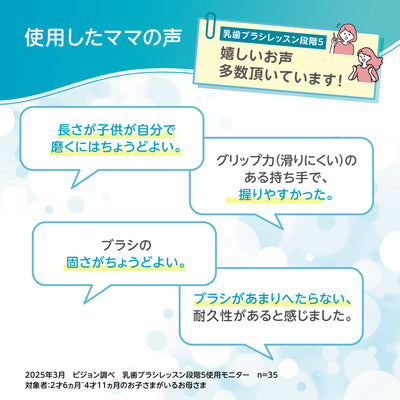 【5本】乳歯ブラシ レッスン段階５