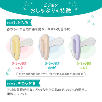 おしゃぶり FunFriends ステップアップ3個セット