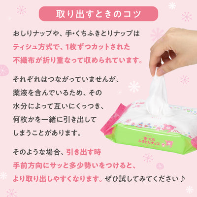 【e-Gift】手・くちふきとりナップ 　Pigeon Friends EC【70枚×32個】