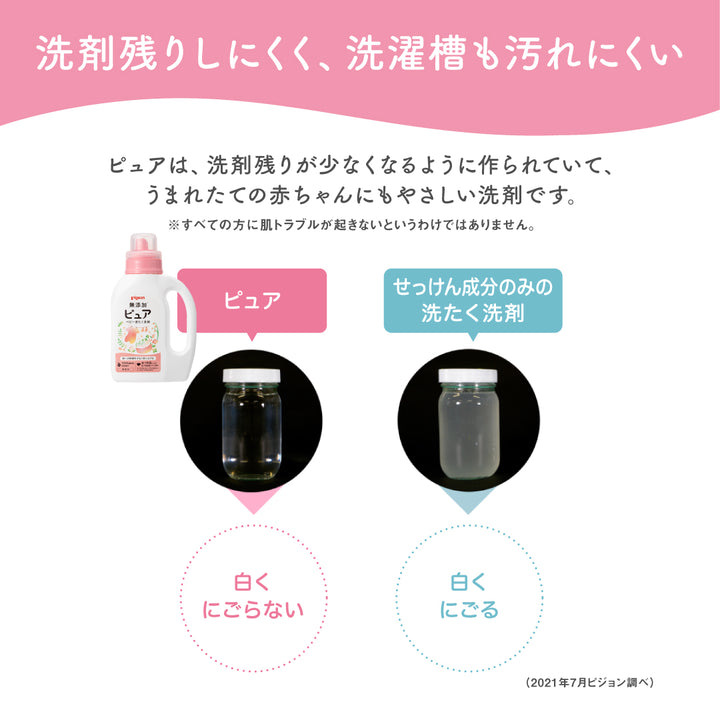 シーちゃんページ　2枚 6個入】無添加ピュア ベビー洗たく洗剤 詰めかえ用 1440ml – ピジョン
