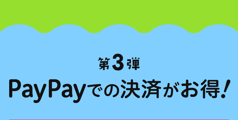 第3弾 PayPayでの決済がお得