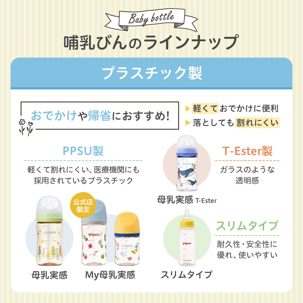 スリムタイプ哺乳びん耐熱ガラス製120ml – ピジョン公式オンラインショップ