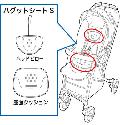 ランフィリノンＲＡ９Ｌ　ハグットシートＳ　グレー、ピンク、ブラック