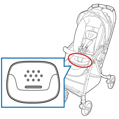 ランフィRB0 座面クッション ブランシュグレー、クレールレッド