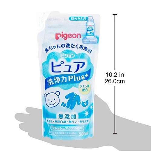 赤ちゃんの洗たく用洗剤ピュア洗浄力プラス５００ｍｌ替×３個セット