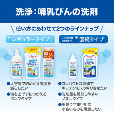哺乳びん洗い＋哺乳びん除菌料ミルクポンS60包セット