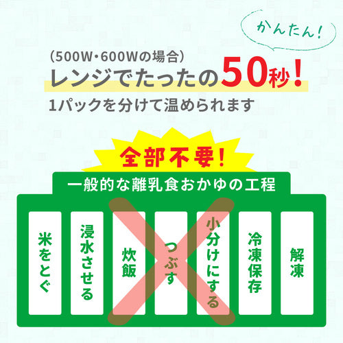 赤ちゃんのやわらかパックごはん 6パック入 12ヵ月頃